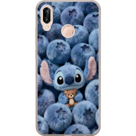 Kompatibelt Mobildeksel til Huawei P20 lite Lady Gaga minimalistisk plakat med gitar og monokrom design