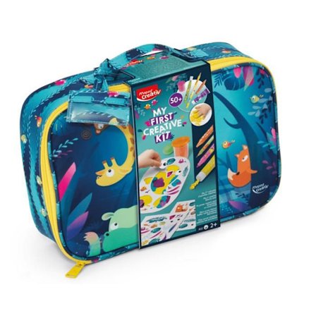 Creative Leisure Suitcase - Maped - Jungle Fever - 50 stycken - Jumbo pennor - Fingermålning