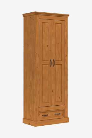 Loft24 - Selma garderob med 2 dörrar och 1 låda - Beige - Garderober - Från Homeroom