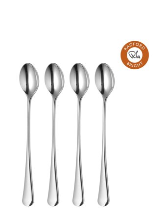 Radford Bright Long Handled Spoon, Set Of 4 Silver Robert Welch