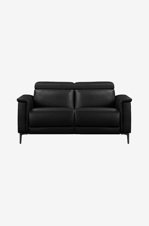 Loft24 - Sofa 2 Seter 1 Recliner Manual Lund - Svart - 2-seters sofaer - Fra Homeroom