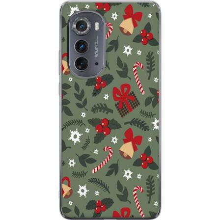Motorola Edge (2022) Gjennomsiktig deksel God Jul mønster