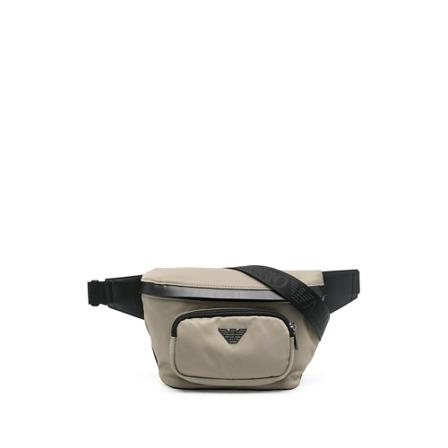 Emporio Armani - Axelväskor - Grå - Herr - Storlek: One Size, Herr, Storlek: ONE SIZE