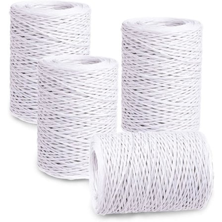 Blomstertråd, 200 meter blomstertråd vinranketråd blomsterbinding rustikk stil håndverkstråd blomsterkrone innpakket tau, kunstig blomsterlaging, DIY-