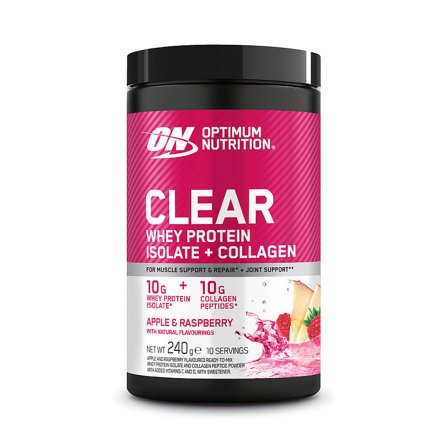 Optimum Nutrition Clear Whey Apple & Raspberry 240 g, Sport & Velvære, Protein & Energi, Proteinpulver