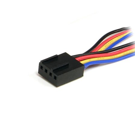 StarTech 12in 4 Pin Fan Power Splitter Cable - F/M - Viftestrømsplitter - 4-pins PWM (hunn) til 4-pins PWM (hann) - 31 cm