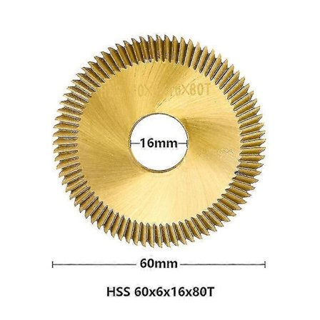 Cmcp sahanterä Hss 60mm/70mm avainten kopiointikoneen terä avainten kopiointikoneeseen jyrsintäleikkuri avainten leikkuukiekko lukkosepän työkalu