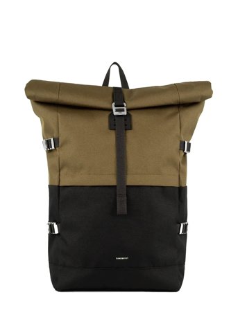 SANDQVIST Icon Rolltop Backpack L - Khaki green - L