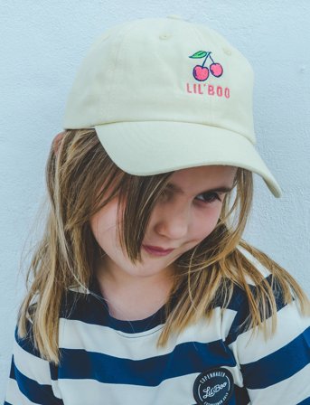 Lil' Boo Cherry Cap - Yellow - 1.5-4Y