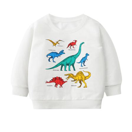 Pojkar Långärmad Tröja Med Crew-neck Tecknad Printed Tröja