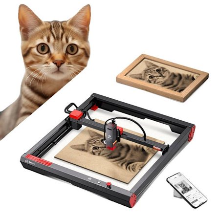 AlgoLaser 90W Laserkaiverrin, 400x400mm alue, 10W optinen teho Alfa, 10W