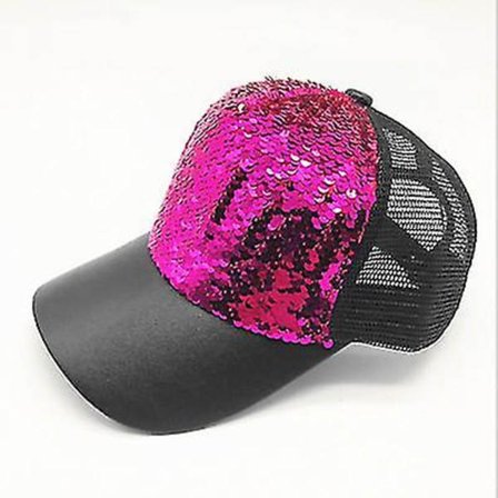 Fashion Baseball Cap Dam Kvinnors Justerbar Kep Casual Hatt Reflekterande Paljetter Mode Snapback Sommar Solhattar Casquette Gorras