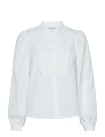 Pearl Shirt Bluse Langermet Blå Lollys Laundry