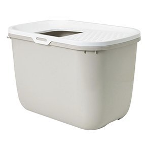 Savic Hop In kattlåda med tak, beige