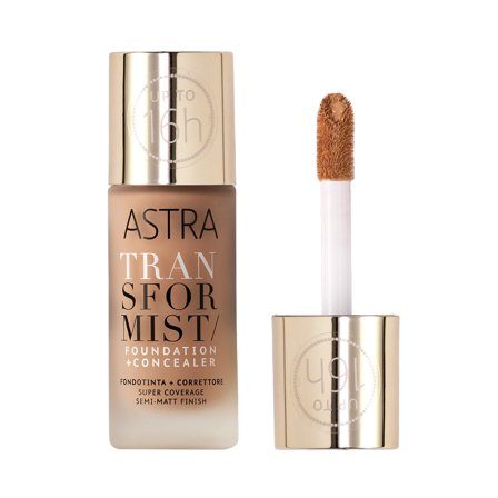 ASTRA MAKEUP TRANSFORMIST FOUNDATION + CONCEALER 002C - SHELL 18ml - Fondotinta liquido