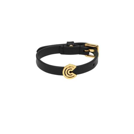 Coccinelle Myrine Ostrich Bracelet , Zwart , Dames , Maat: ONE Size Armbanden