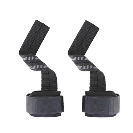 Vægtløftestropper med håndledsbeskytter, dobbeltsidet greb, justerbare træningsstropper til dødløft, roning og pull-ups