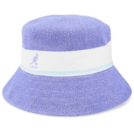 Kangol - Purple bucket Kapelusz - Bermuda Stripe Iced Lilac Bucket @ Hatstore