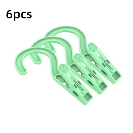 6 Stk Tørreklemme GRØN