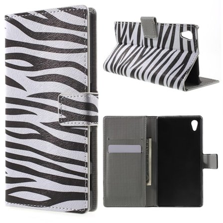 Sony Xperia Z5 Plånboksfodral Zebra Stripes