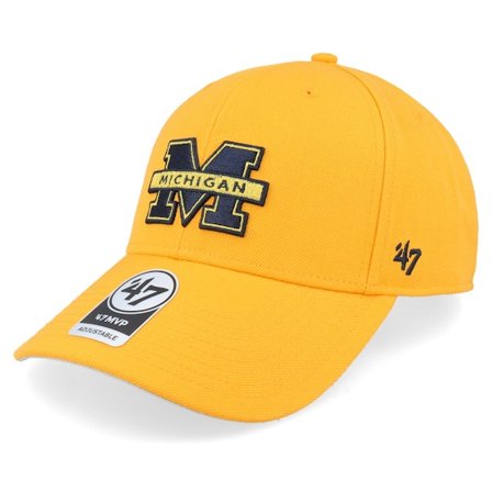 47 Brand - College Žlutá adjustable Kšiltovka - Michigan Wolverines 47 Mvp Cap Gold Adjustable @ Hatstore