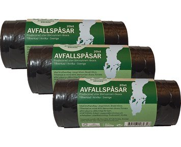 Others Avfallspåse 30 L - Paket: 3 st avfallspåsar 30 liter, 20-pack