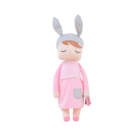 13" Sleeping Bunny Rabbit Girl Baby Stuffed Plush Dolls Toys For Kids