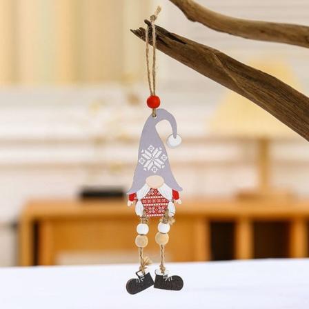 3stk Xmas Tree Hengende Dekorasjon Dukke Anheng GRÅ GRÅ grey