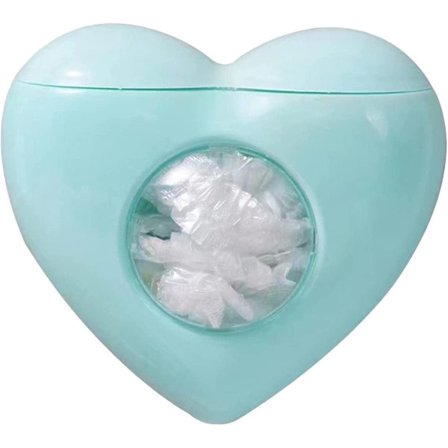 Oppbevaringsboks for plastfolie | Gjenbrukbar veggmontert oppbevaringsbeholder for matposer | Oppbevaringsboks for plastfolie (blå)