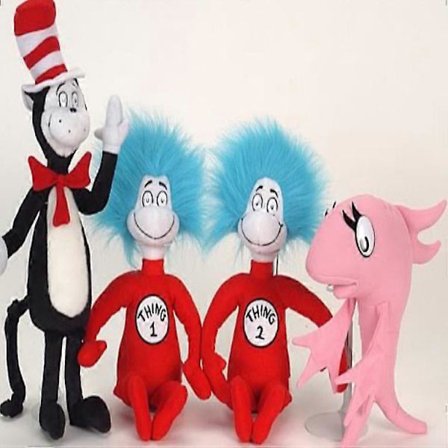 Dr. Seuss Katten i hatten Plyschleksak[D]