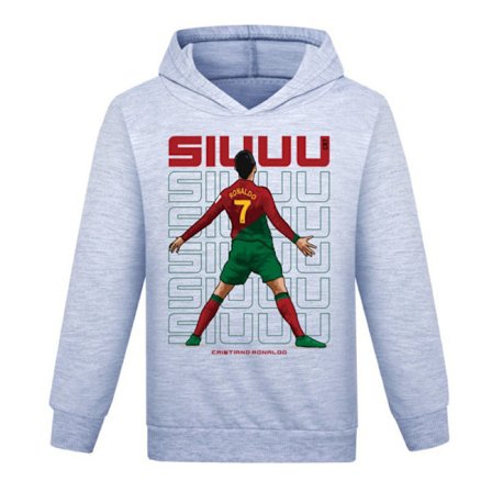 Flickor Pojkar Hoodie Topp Barn Ungdom Tröja - Grå - 120CM