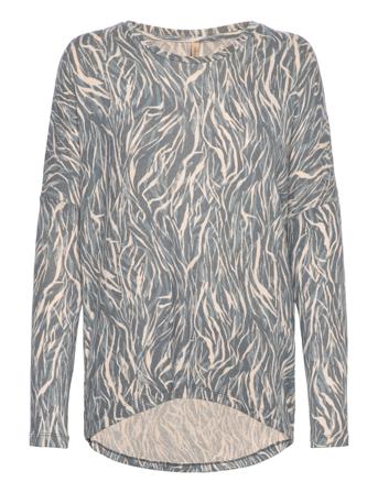 Sc-Biara Aop Bluse Langermet Multi/mønstret Soyaconcept