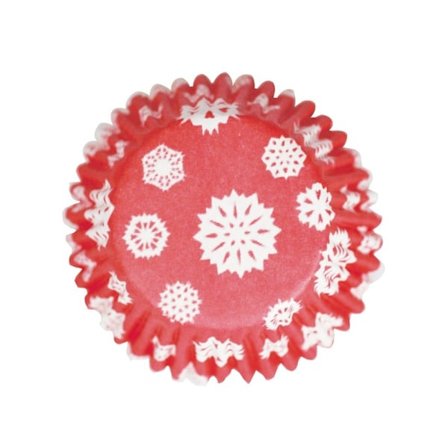 Snöflinga Jul Muffin och Cupcake Fodral (Paket med 54) En Storlek