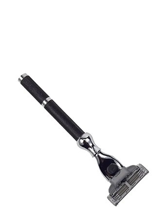 Parker Parker 42M - Black & Chrome Mach 3 Compatible Handle Razor - Black - ONE SIZE