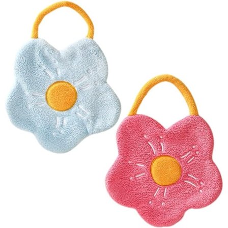 2 kpl Kukka Käsipyyhe Kylpyhuone Käsipyyhe Sormenpääpyyhkeet Nopea Kuiva