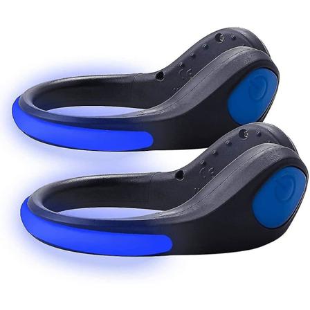2-pack Led Shoe Clip Light Regntätt Lysande Blinkande Ljus Ni