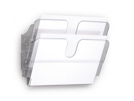 DURABLE Blankettfack FlexiPlus A4L 2-fack transp - Lyreco - Kontorsmaterial - Till skrivbordet - Blankettfack och Boxar