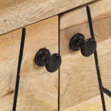 vidaXL TV-bänk 110x30x40 cm massivt mangoträ