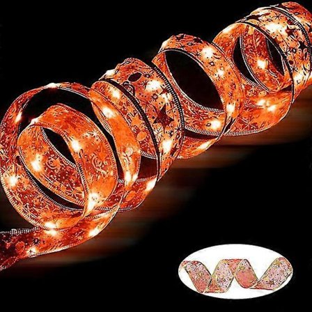 Bånd Fe Lys Juledekoration Juletræspynt Til Hjemmet Jule Lys Navidad Natal Nytår -Sy