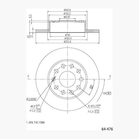 Bromsskiva - Biltema