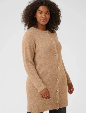 Kaffe Curve Kcruby Cardigan - Beige - S
