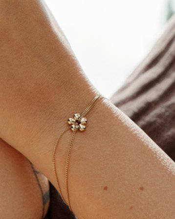 Edblad Daisy Bracelet Gold Gyllen Smykker Jente - Kids Brand Store