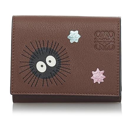 Loewe Pre-owned, Spirited Away Limited Edition Susuwatari Leather Wallet Bruin, Dames, Maat:ONE Size