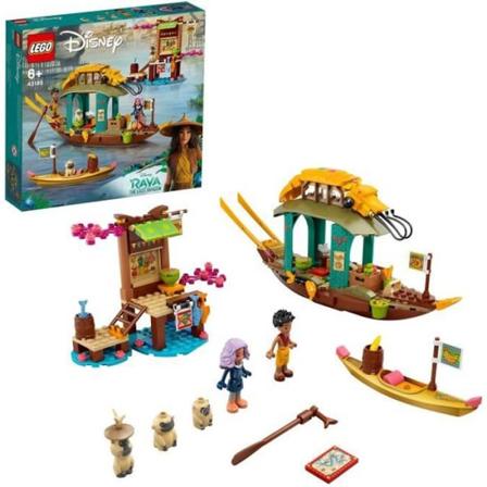 LEGO Disney Princess 43185 Bounin vene, Raya ja viimeinen lohikäärme -elokuvan minihahmo ja lelu 6-vuotiaille ja sitä vanhemmille lapsille Röd