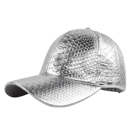 Læder Baseball Cap - Unisex Casual Dad Hat Justerbar Rem Dame Herre