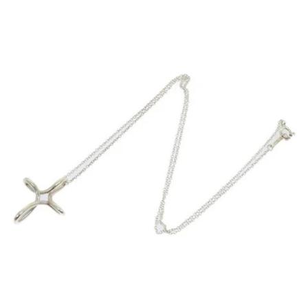 Tiffany & Co. Pre-owned Pre-owned Metall halsband grå, unisex Vintage Smycken, unisex, Storlek: ONE SIZE