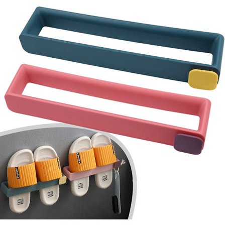 (Pink&Blue)2 KPL Kenkäteline Seinälle Kiinnitettävä Ripustettava Kenkäteline