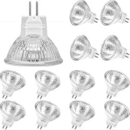 Mr11 Halogenlamper (12-pakning), Gu4 Halogenlampe 12v 20w, Mr11 Gu4 Dimbar Lampe Glassbeskyttelse For Taklampe, 2-Pin Halogenlampe 2700k Wa [DB]