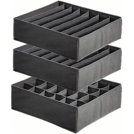 Taittuva laatikonjärjestäjä alusvaatteille, sukkien säilytyslaatikot, laatikonjärjestäjä säilytykseen, jakaja, kotiopiskelija