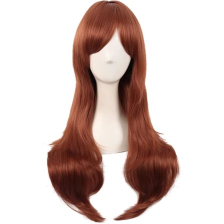 70cm/ 28 tum Lång Lockig Dam Curl Anime Kostym Peruker